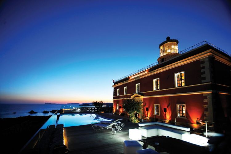 villa sardinia italy beach pool faro capospartivento